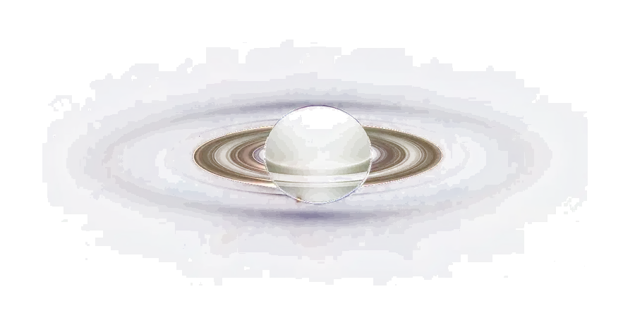 Saturn im Gegenlicht